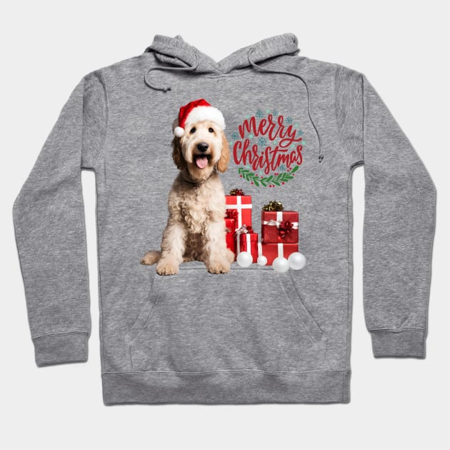 Doodle Merry Christmas Hoodie by Doodle and Things